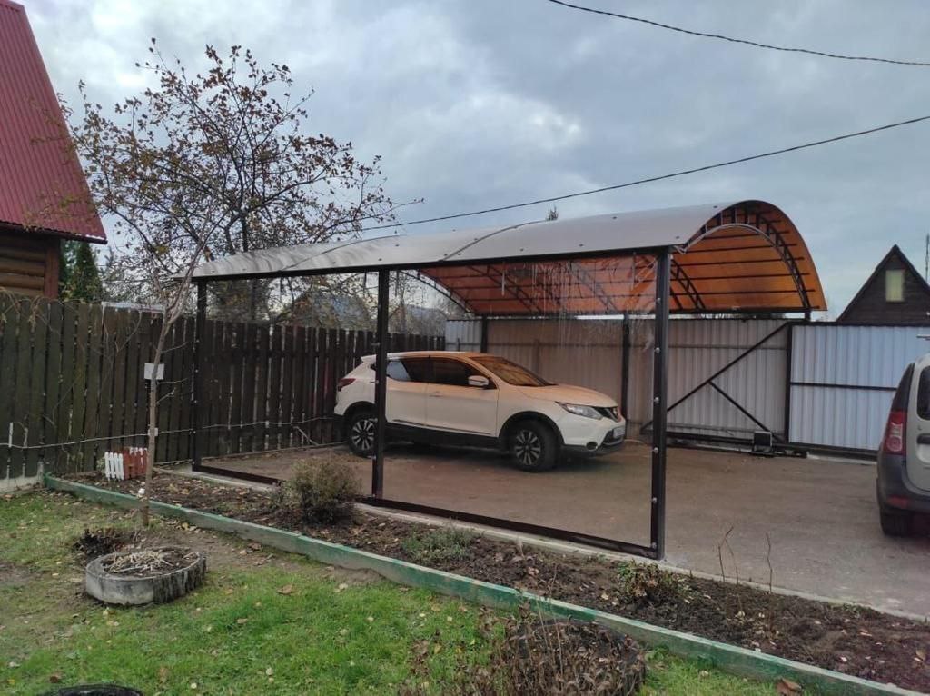 Прозрачные шторы ПВХ для навеса под автомобиль в Пятовском